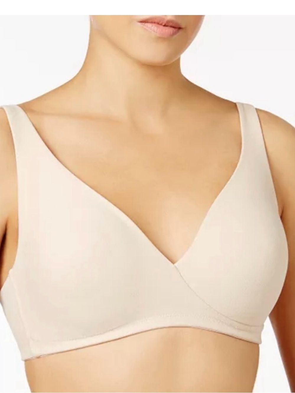 Wacoal How Perfect Full Figure Wire Free Bra 852389 Size 42D